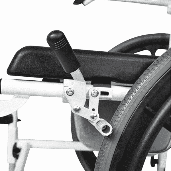 Self Propelled Aluminium Commode Shower Chair - Image 5