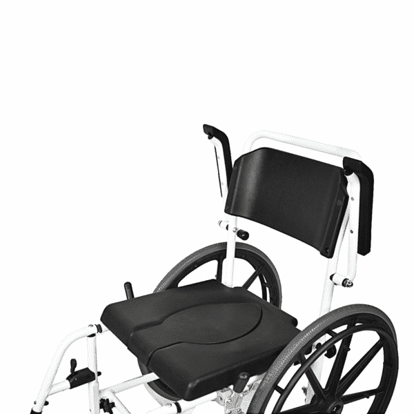 Self Propelled Aluminium Commode Shower Chair - Image 6