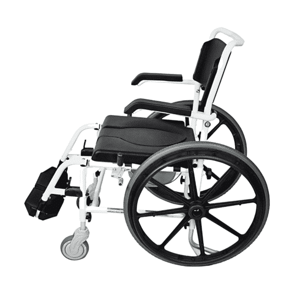 Self Propelled Aluminium Commode Shower Chair - Image 3