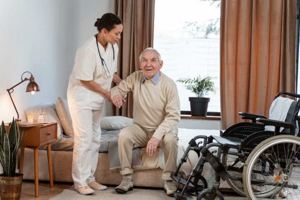 Elderly with a Rollator