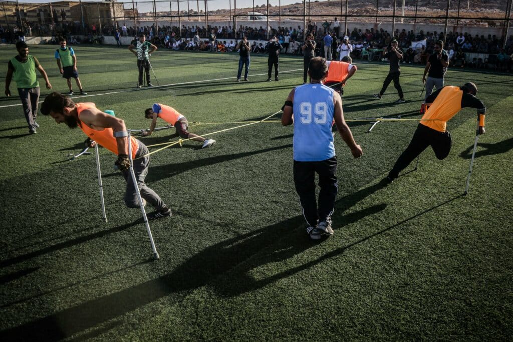 Training with crutches