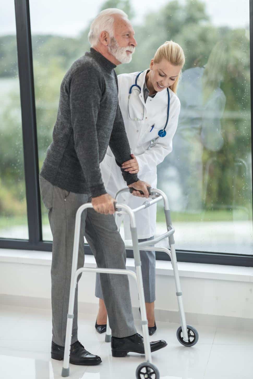 Old Man with a Walker