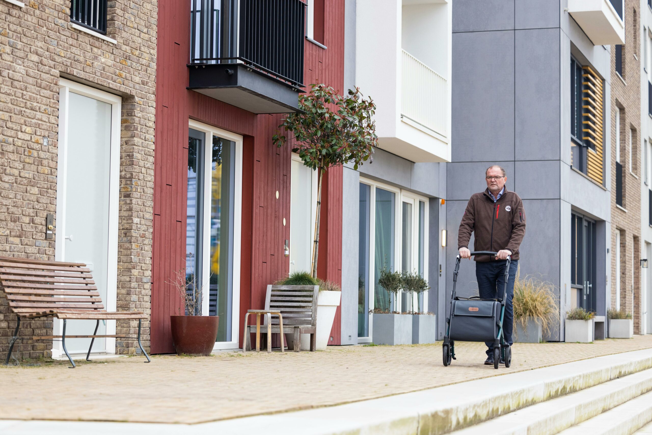 Senior Using a Walker