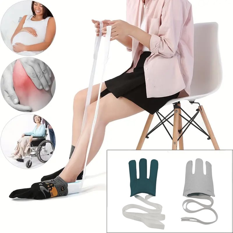 Sock Aid (Terry Towelling) - Teal