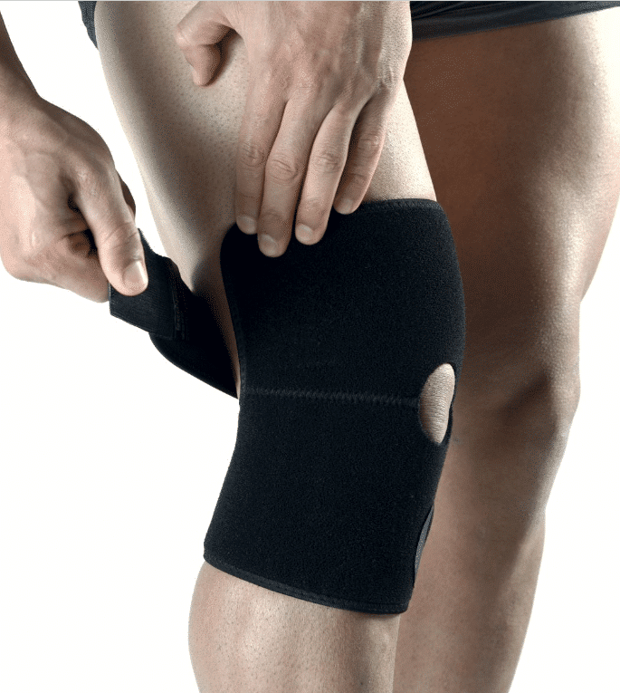 Thermal Knee Wrap with Open Patella - Beige - Image 2